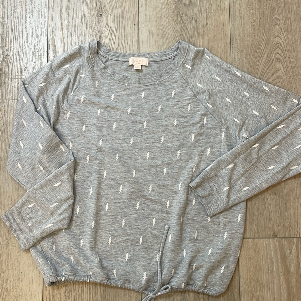 NWT Gap Body Love Collection Bolt Crewneck Sweatshirt